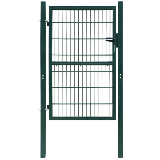 vidaXL 2D Fence Gate (Single) Green 106 x 210 cm