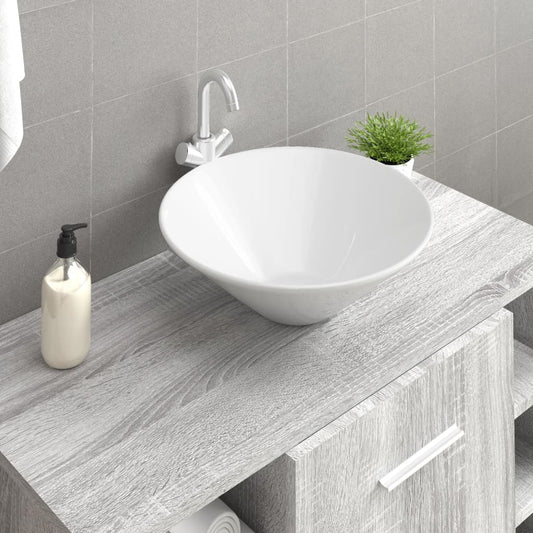 vidaXL Art Basin 2 pcs Ceramic Round (not for individual sales / blocked all in blockcades)