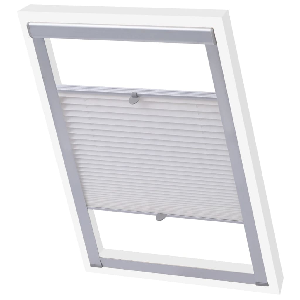 vidaXL Pleated Blinds White M06/306