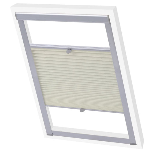 vidaXL Pleated Blinds Cream M08/308