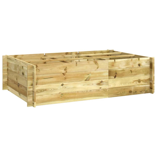 vidaXL Raised Bed 150x100x40 cm Impregnated Wood