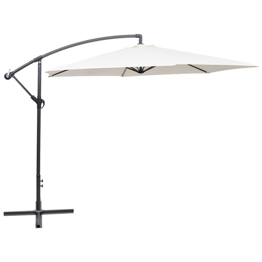 vidaXL Cantilever Umbrella 3 m Sand White