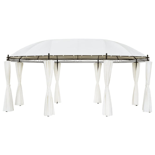 vidaXL Gazebo Cream White 530x350x265 cm
