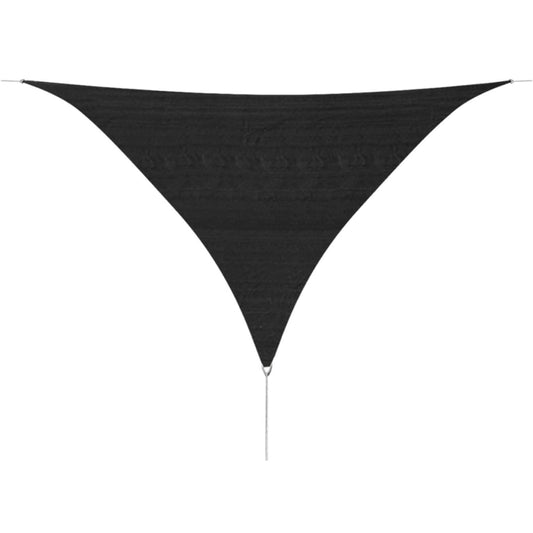 vidaXL Sunshade Sail HDPE Triangular 3.6x3.6x3.6 m Anthracite