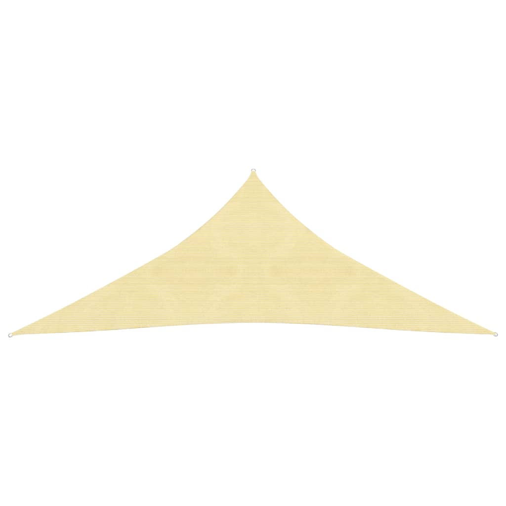 vidaXL Sunshade Sail HDPE Triangular 5x5x5 m Beige