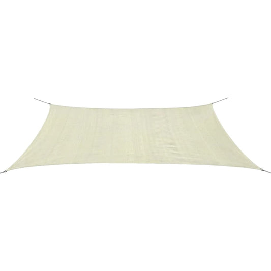 vidaXL Sunshade Sail HDPE Rectangular 4x6 m Cream