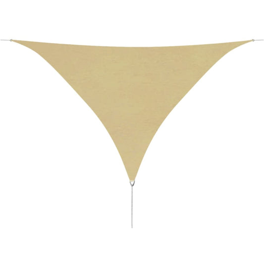 vidaXL Sunshade Sail Oxford Fabric Triangular 5x5x5 m Beige