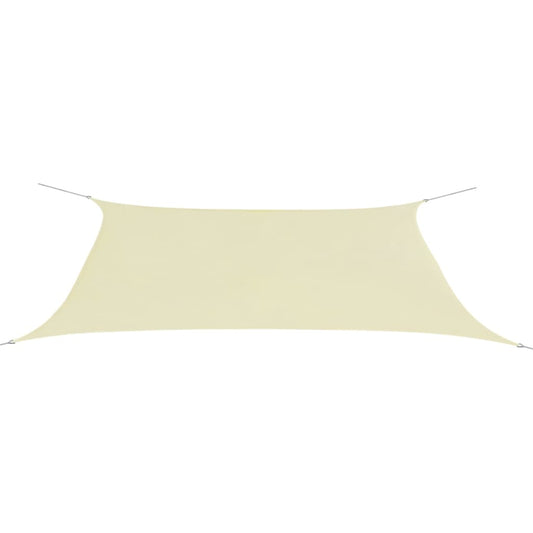 vidaXL Sunshade Sail Oxford Fabric Rectangular 4x6 m Cream