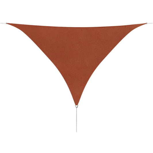 vidaXL Sunshade Sail Oxford Fabric Triangular 5x5x5 m Terracotta
