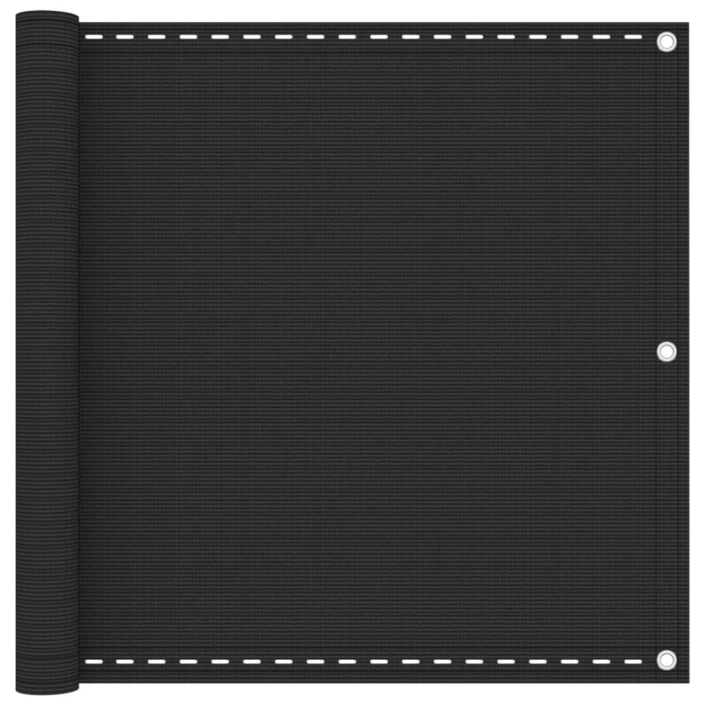 vidaXL Balcony Screen HDPE 90x600 cm Anthracite