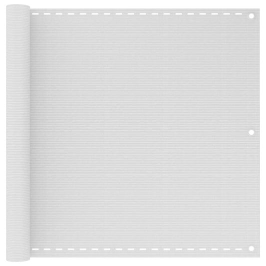 vidaXL Balcony Screen HDPE 90x400 cm White