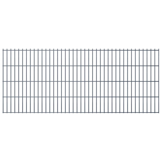 vidaXL 2D Garden Fence Panel 2.008x0.83 m  Grey