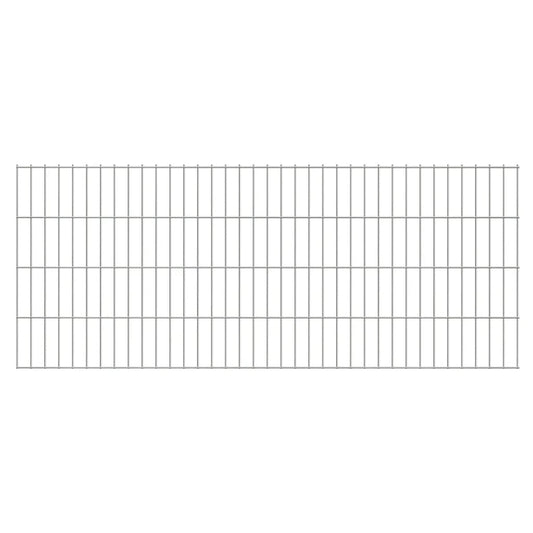 vidaXL 2D Garden Fence Panel 2.008x0.83 m  Silver
