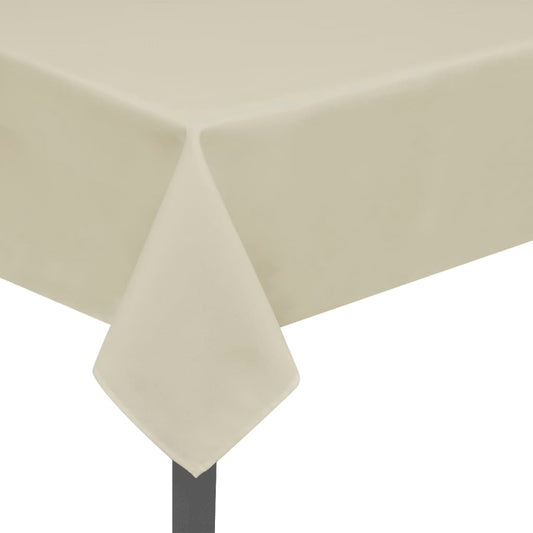 vidaXL Tablecloths 5 pcs Cream 170x130 cm
