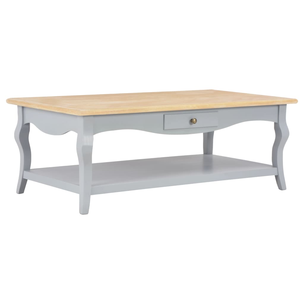 vidaXL Coffee Table Grey 110x60x40 cm MDF