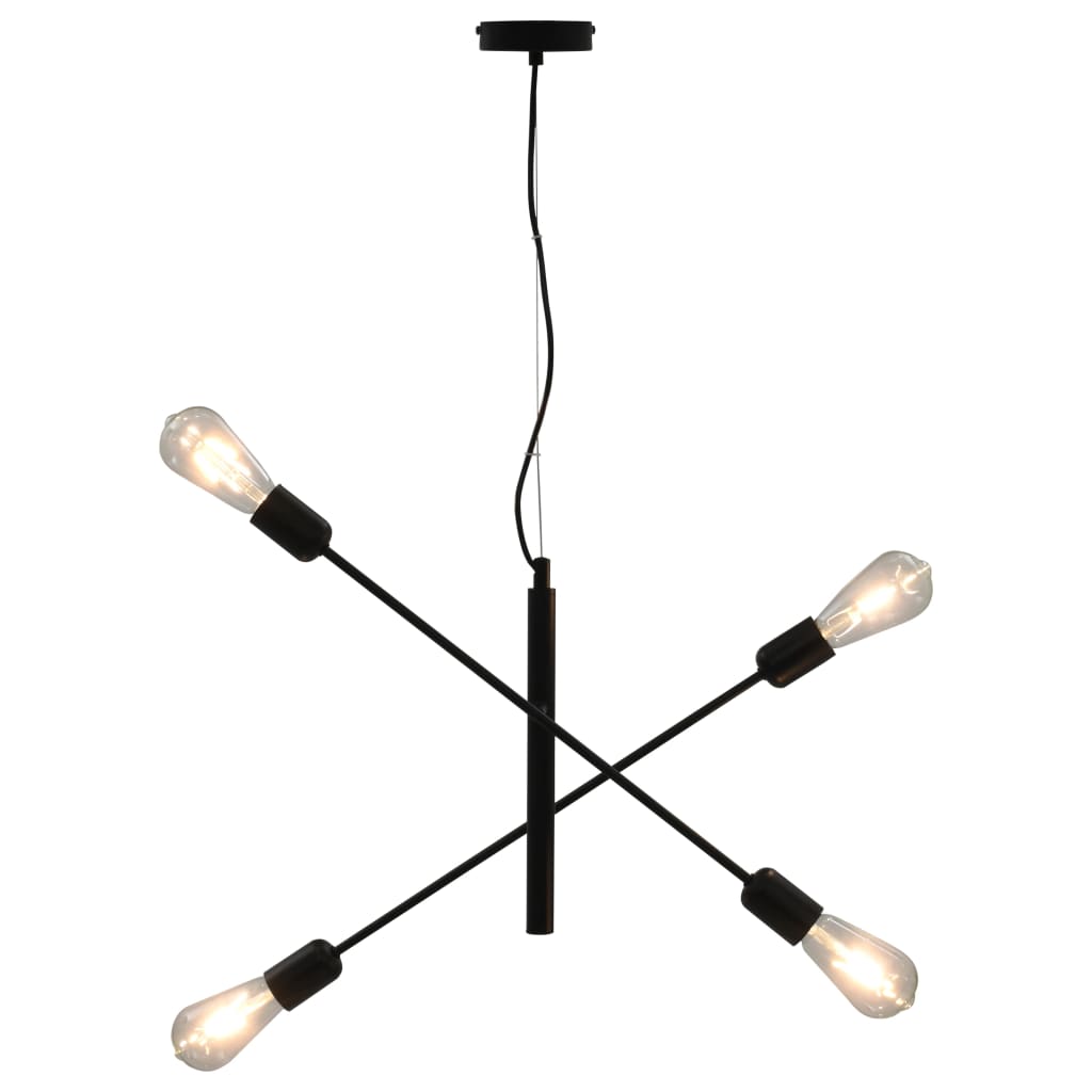 vidaXL Ceiling Light Black E27