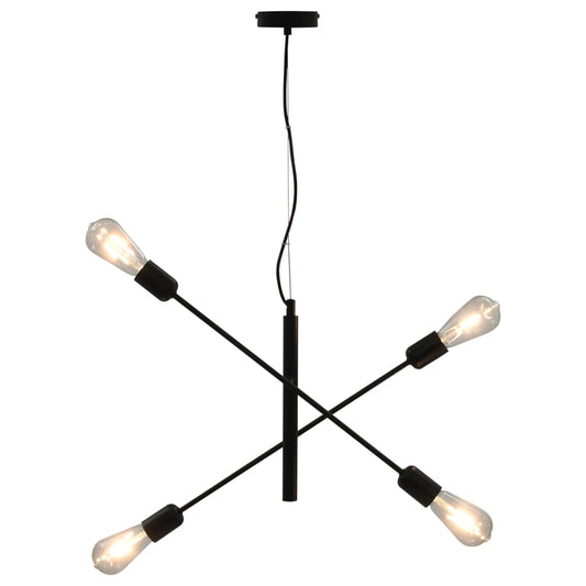 vidaXL Ceiling Light Black E27