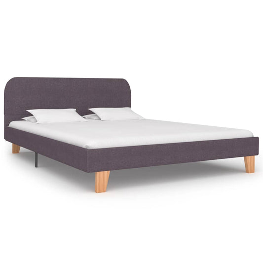 vidaXL Bed Frame Taupe Fabric 135x190 cm 4FT6 Double