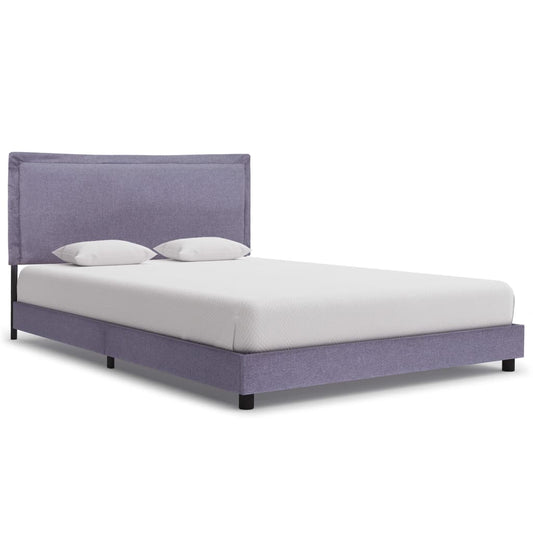 vidaXL Bed Frame Light Grey Fabric 135x190 cm 4FT6 Double