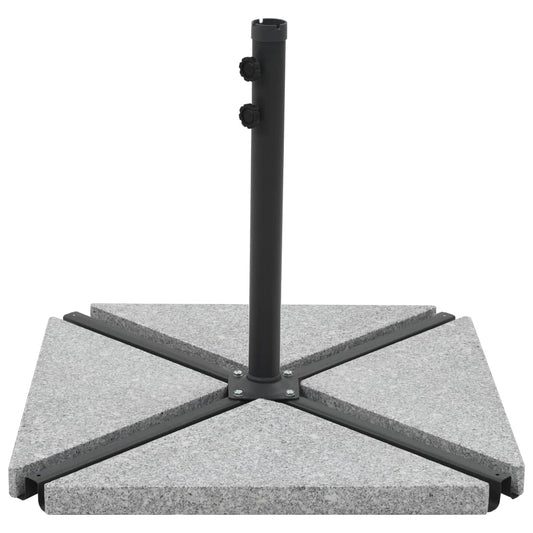 vidaXL Umbrella Weight Plates 4 pcs Grey Granite Triangular 60 kg