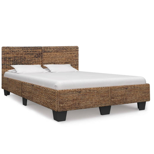 vidaXL Bed Frame Natural Rattan 160x200 cm