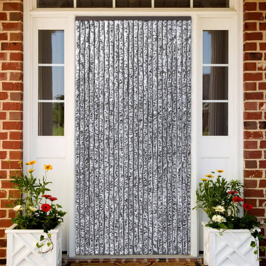 vidaXL Insect Curtain Brown and Beige 90x220 cm Chenille