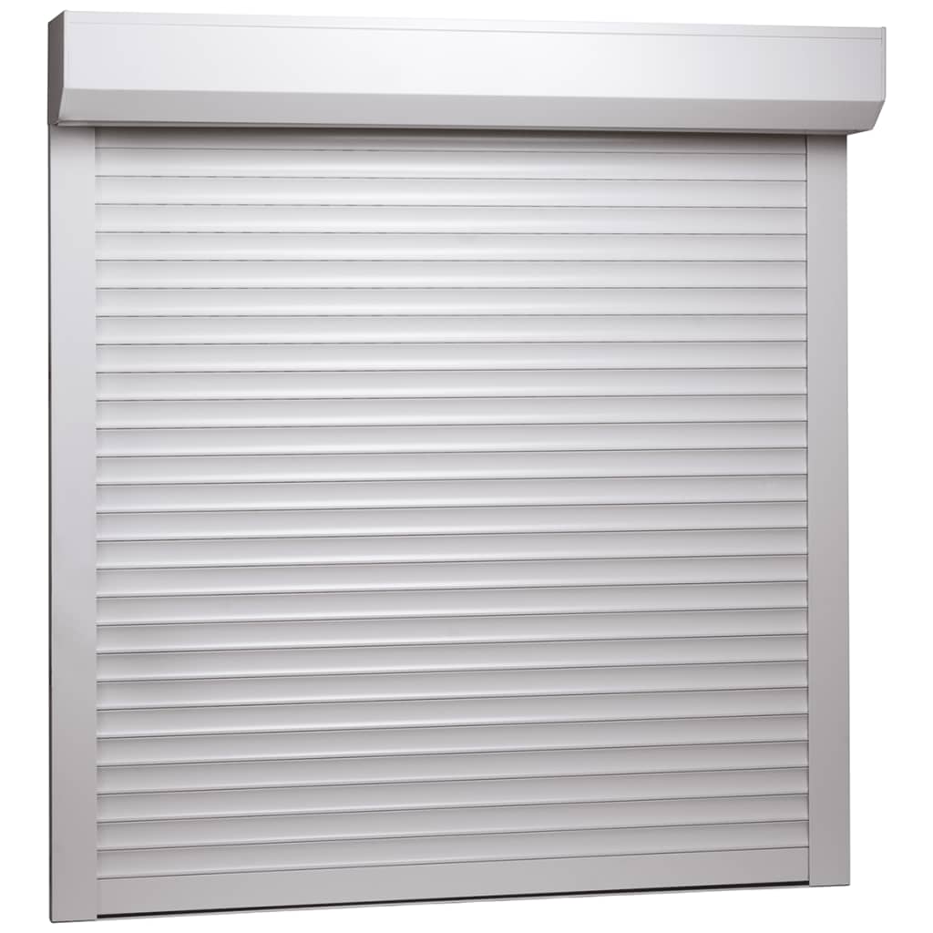 vidaXL Roller Shutter Aluminium 100x100 cm White