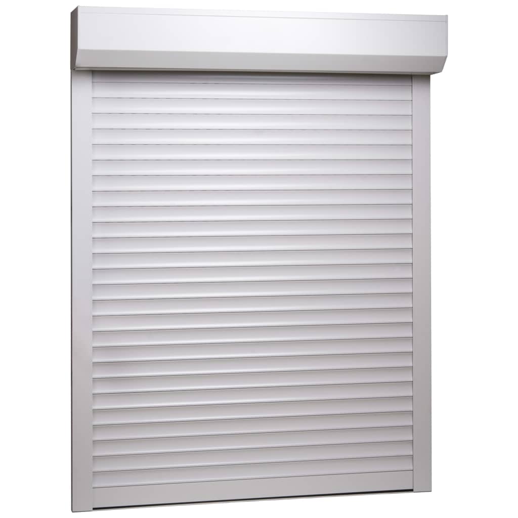 vidaXL Roller Shutter Aluminium 120x150 cm White