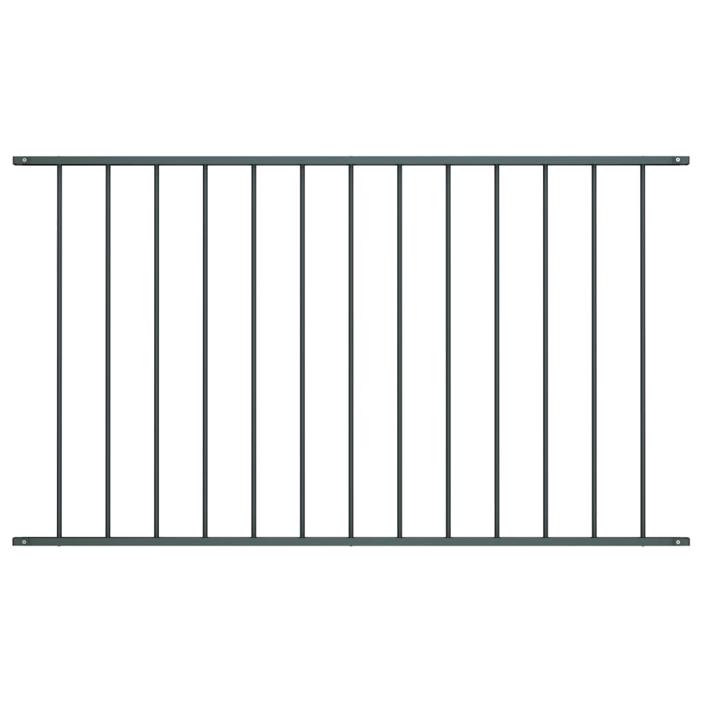 vidaXL Fence Panel Powder-coated Steel 1.7x1 m Anthracite