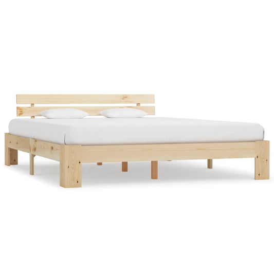 vidaXL Bed Frame Solid Pine Wood 180x200 cm 6FT Super King
