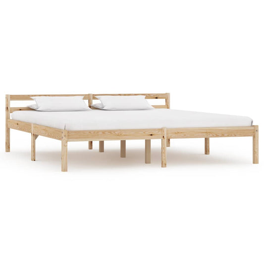vidaXL Bed Frame Solid Pine Wood 160x200 cm