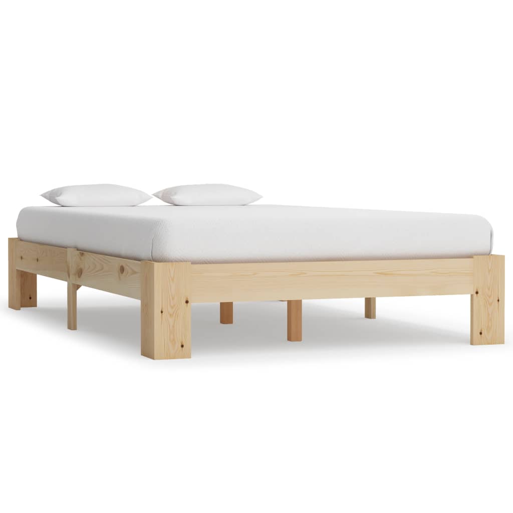 vidaXL Bed Frame Solid Pine Wood 120x200 cm