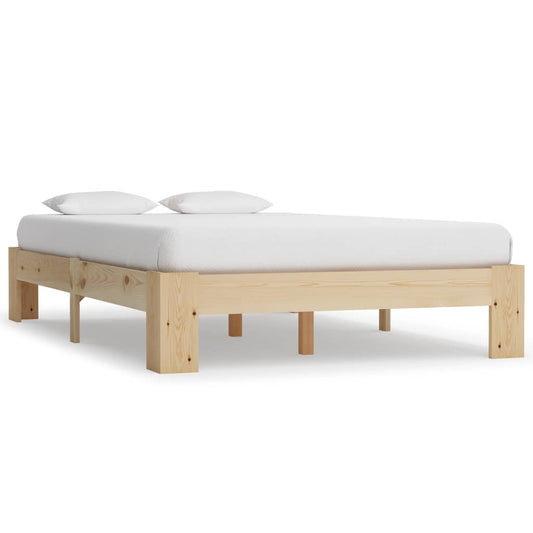 vidaXL Bed Frame Solid Pine Wood 120x200 cm