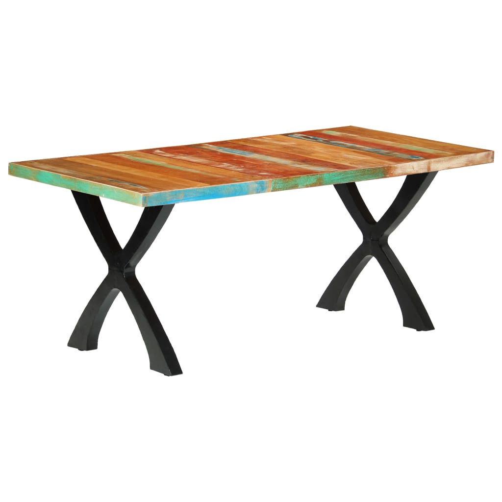 vidaXL Dining Table 180x90x76 cm Solid Reclaimed Wood