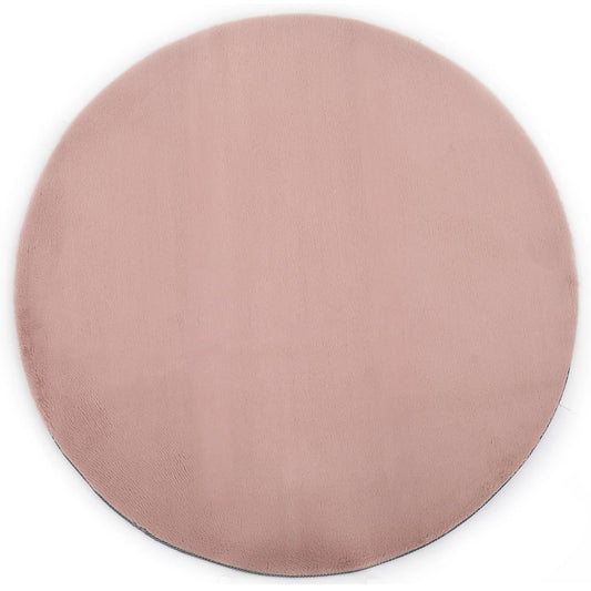 vidaXL Rug 80 cm Faux Rabbit Pelt Old Pink