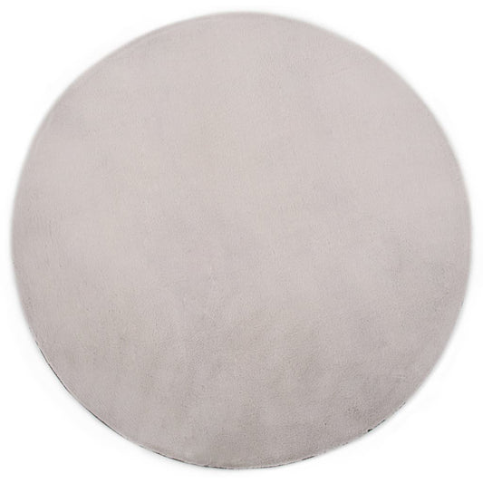 vidaXL Rug 160 cm Faux Rabbit Pelt Grey