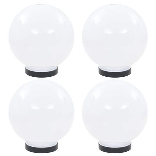 vidaXL LED Bowl Lamps 4 pcs Spherical 20 cm PMMA