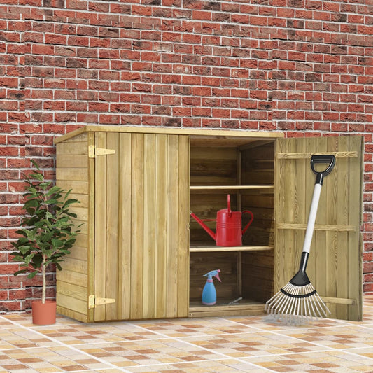 vidaXL Garden Tool Shed 135x60x123 cm Impregnated Pinewood