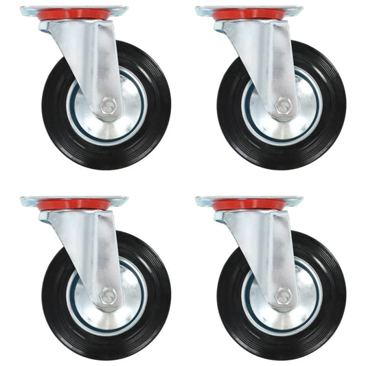 vidaXL 12 pcs Swivel Casters 160 mm