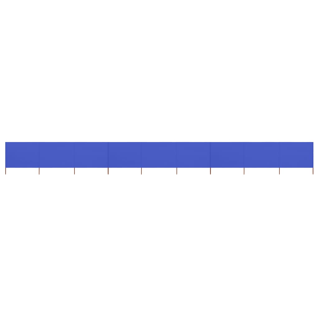 vidaXL 9-panel Wind Screen Fabric 1200x120 cm Azure Blue