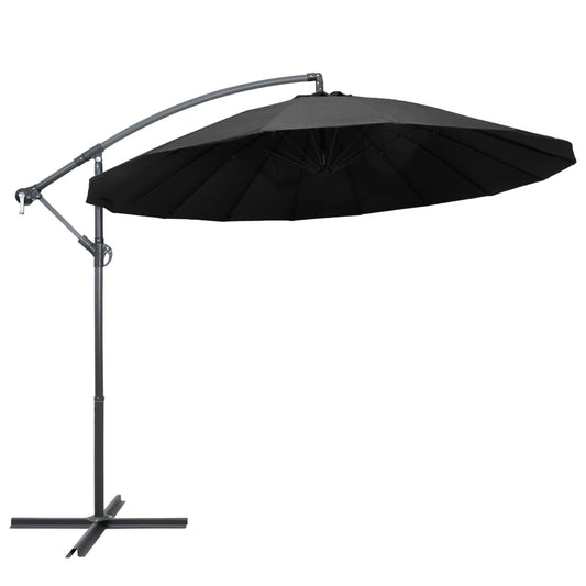 vidaXL Hanging Parasol Anthracite 3 m Aluminium Pole