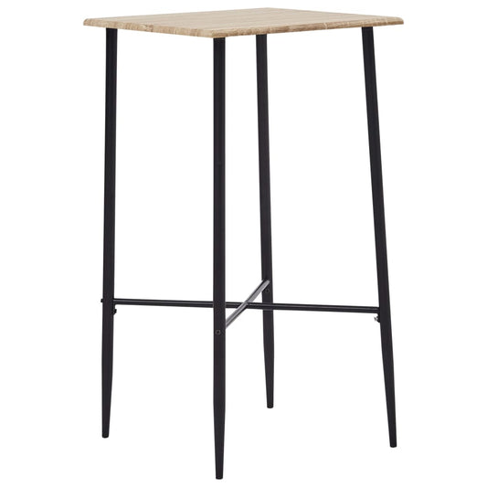 vidaXL Bar Table Oak 60x60x111 cm MDF