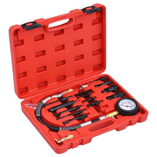 vidaXL 14 Piece Diesel Compression Gauge Test Kit