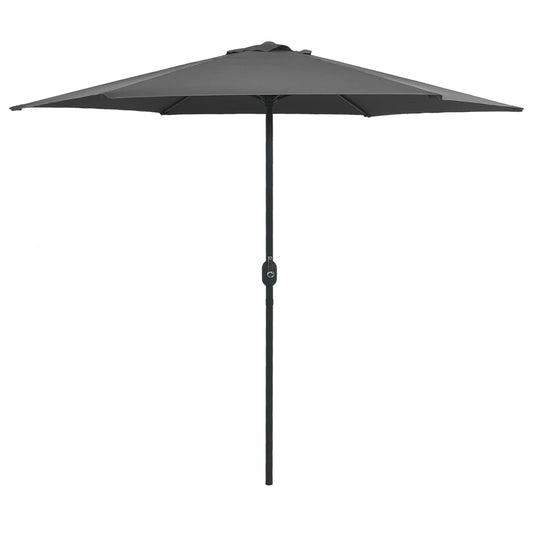 vidaXL Outdoor Parasol with Aluminium Pole 270x246 cm Anthracite
