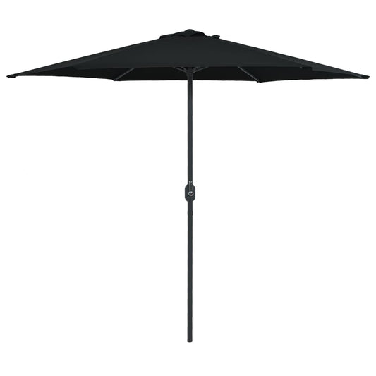 vidaXL Outdoor Parasol with Aluminium Pole 270x246 cm Black