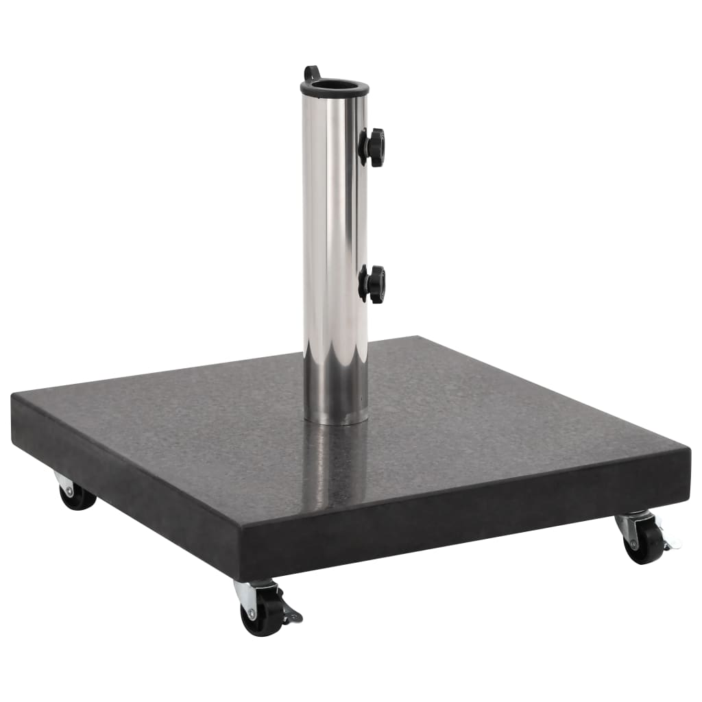 vidaXL Parasol Base Granite 30 kg Square Black