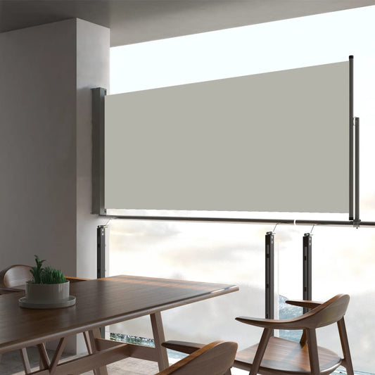 vidaXL Patio Retractable Side Awning 60x300 cm Cream