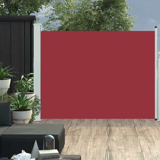 vidaXL Patio Retractable Side Awning 140x500 cm Red