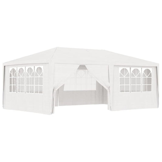 vidaXL Professional Party Tent with Side Walls 4x6 m White 90 g/m?