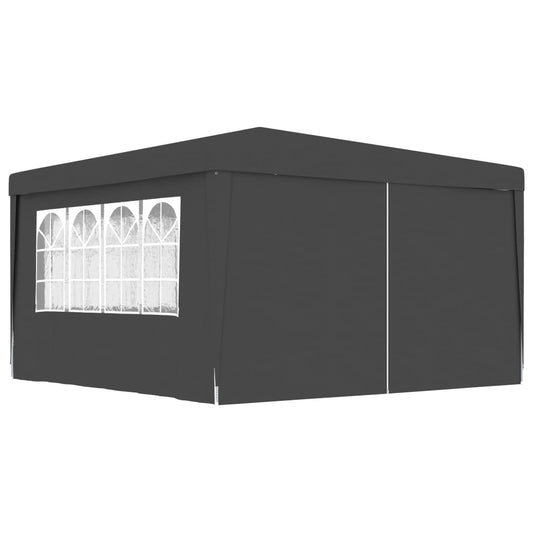 vidaXL Professional Party Tent with Side Walls 4x4 m Anthracite 90 g/m?